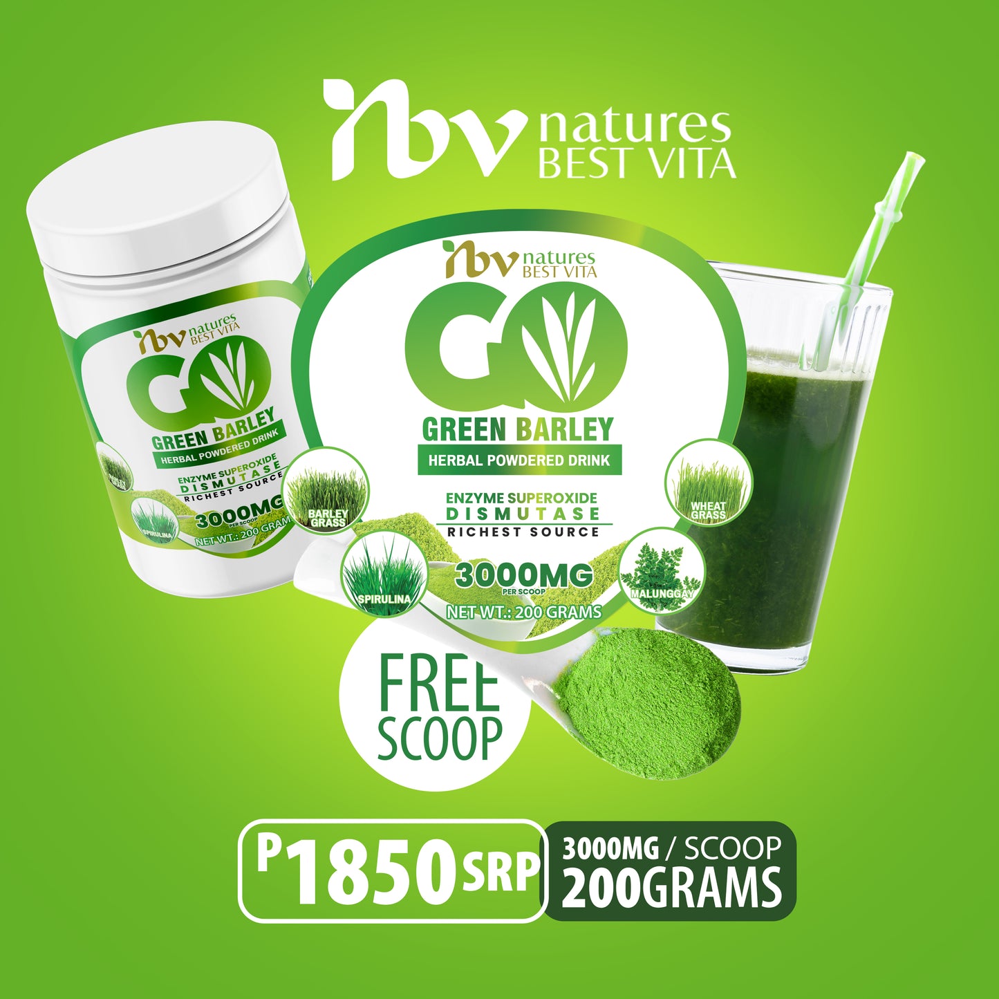 4 in 1 Go Green Barley Juice